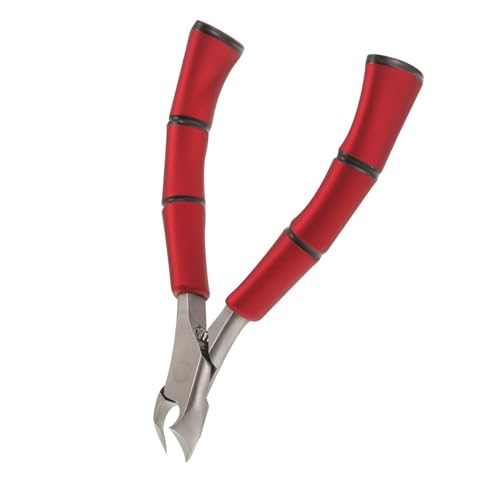 VALICLUD herramientas de manicura clavo polaco uña del dedo del pie arte alicate cortauñas nail clippers corta cutículas profesional conveniente cortadora de cutículas Acero inoxidable rojo