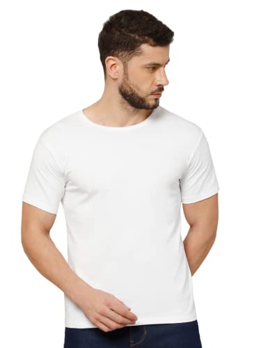 Image of T-Shirt for Men - 100% Cotton Casual T-Shirt | Half Sleeve, Round Neck 4 Way Stretch Fabric | Slim Fit T-Shirt
