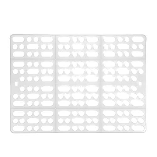 Zerodis Alfombrilla de Jaula de Conejo, Alfombrillas de Goma para Mascotas, Almohadilla de pie Duradera para conejitos, Conejillos de Indias y (Blanco)