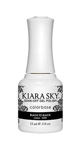 Kiara Sky - Soak Off Gel Polish Color - (Black to Black)