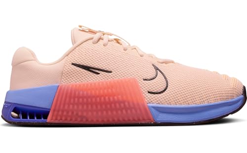 Nike Metcon 9 Women's Workout Shoes (DZ2537-800, Guava Ice/Royal Pulse/Persian Violet/Black) 6