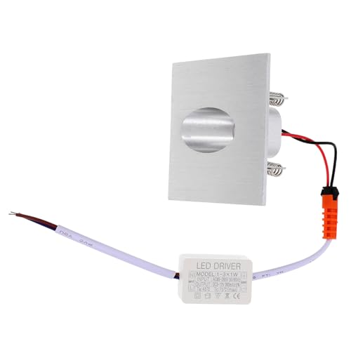 IWOWHERO Led Scone Light Square Circlip Waterproof Wall Lamp for Outdoor Indoor Stair Step