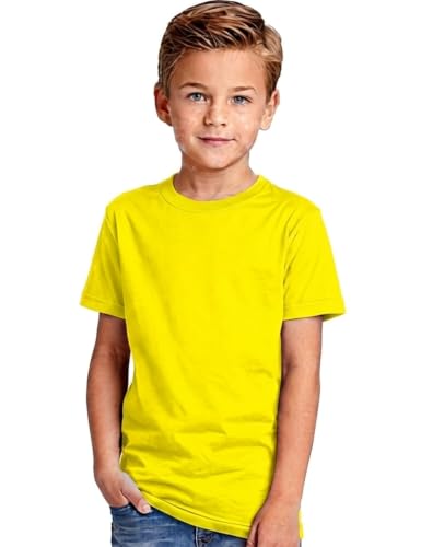 Image of Double F Branded Cotton Bio wash Round Neck Half Sleeve Solid T-Shirt for Boys and Baby