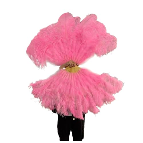 Éventails en plumes 60-100cm authentiques pour grand spectacle - 3