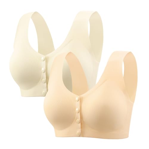 Soutien-gorge à fermeture avant Pubyfun sans armatures XXL lot de 2