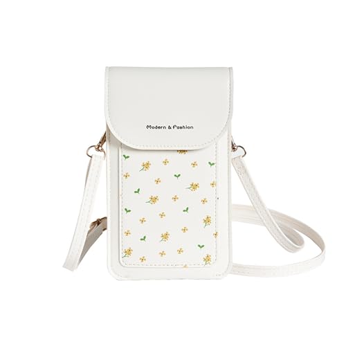 Sac bandoulière téléphone tactile blanc idéal pour vos voyages et sorties shopping