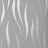 Baketron Grey Wallpaper Non-Woven 3D Embossed...