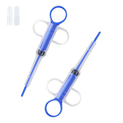 LeeQunQ 2 PCS Cat Pill Popper Cat Tablet Dispenser Piller Assist for Dogs Pet Pill Dispenser for Safe. Easy Medication Administration to Cats and Dogs Feeding Accessories.