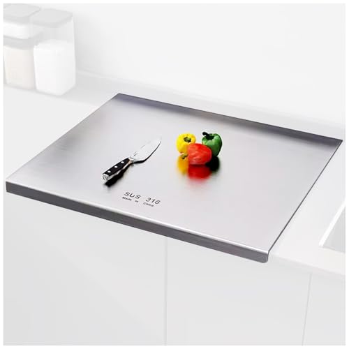 Tablas para cortar de acero inoxidable 316, 40x30 cm
