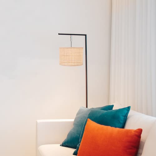 Uonlytech Chandelier Lamp Shade, E27 Rattan Lampshade Country Cottage Lamp Cover Light Accessories For Table Lamp Floor Lamp Pendant Light, 16X16X12Cm #TOP3