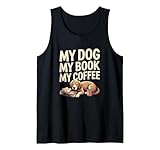 Retro Coffee Love My Dog My Book My Coffee Shirt