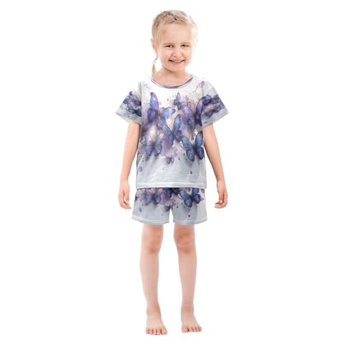 senya Short Sleeve Pajamas Sets Summer Cotton Sleepwear Butterflies Whose Wings3