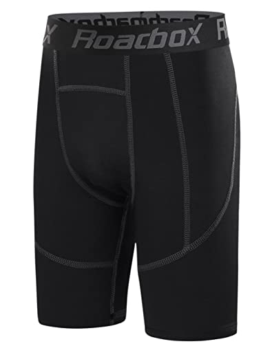 Roadbox Youth Boys Compression Shorts - Performance Athletic Base Layers Spandex Compression Underwear Sports Shorts