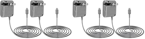 Image of DS Lite Charger, DTOL DS Lite Charger Replacement for Nintendo DS Lite, AC Adapter Compatible with DS Charger (100-240v) 4 Pack