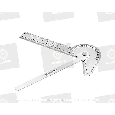 Buyohlic Multi Purpose Protractor Square Rule Centre Finder Drill Point Gauge Hand Tools