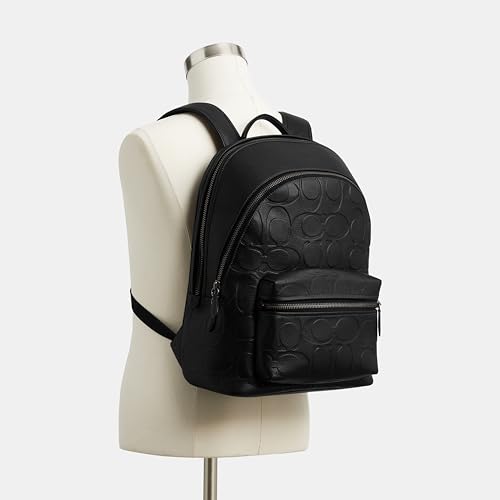 Image of Coach Charter Backpack in Maxi Signature Leather