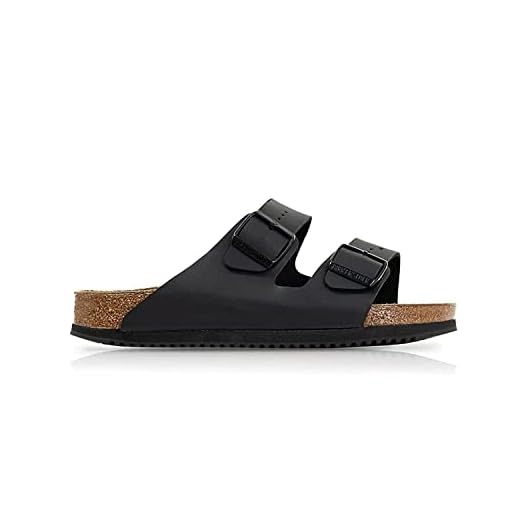 BIRKENSTOCK Arizona PRO BF Damen,Herren,Unisex,Sandale,Slides,Superlaufsohle,rutschfest,Zwei Riemen,Normal,Black,EU 42