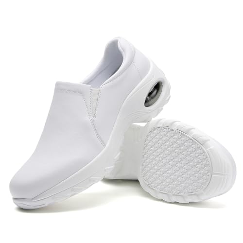 Image of Women's Nursing Shoes Slip On Lightweight Slip Resistant Comfort Non Slip Waterproof Food Service Work Shoes