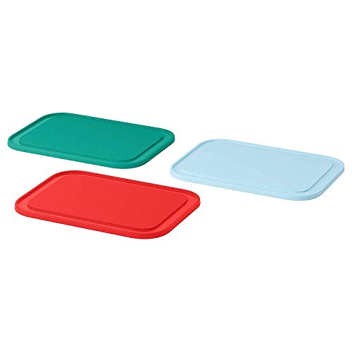 VRT Large Non-Slip Cutting Board with Antibacterial Surface with Handle, Chopping Board for Kitchen, Cutting Board for Kitchen, Vegetable Chopping Board for kitchen 22×16 cm ( Pack of 3 ) (rectangle, Plastic)