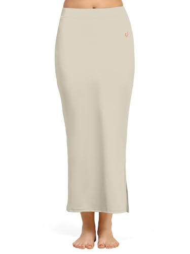 Image of TRENDMALLS Women's Polyester Spandex Stretchable Straight Saree Shapewear Petticoat for Women, Cotton Blended, Skirts for Women, Saree Shaper