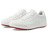 ECCO Men's Biom Hybrid Hydromax Water Resistant Golf Shoe, White/White, 10-10.5