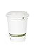 World Centric 100% Biodegradable, 100% Compostable Paper PLA-Lined 16 Ounce White Coffee Hot Cup and Lid Combo, 50 Pack