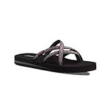 Teva womens Olowahu Sandal, Felicitas Black, 5 US