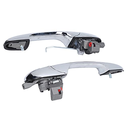 Image of 2PCS Exterior Door Handle 735592026 Front Replacement for 500 C Convertible 312 (09/2009 Onwards), ABS + Metal, Direct Fit for 500C 595C 695C