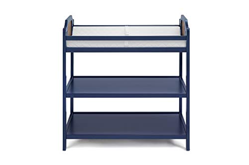 Image of Suite Bebe Brees Changing Table in Midnight Blue and Vintage Walnut