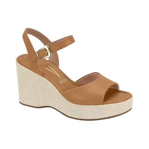 Sandália Feminina Anabela Natural Vizzano 6575.100 (Camel, BR, Adulto, Numérico, 35)