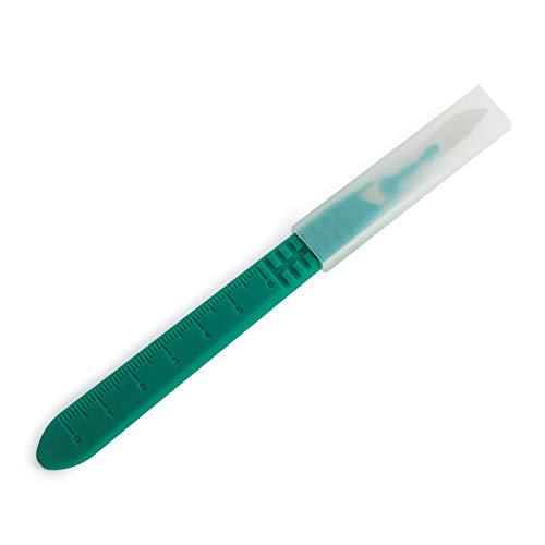 Med Pride 47101 Disposable Scalpel Blades| Sharp, Tempered Stainless-Steel Blades | Pack Of 10 Sterile Scalpel Knives thumb #4