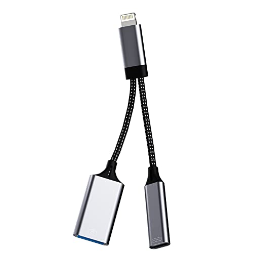Amazon.co.jp: アップル Lightning USB 変換 同時 きゅうそく