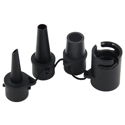 Air Pump Adapter for Inflatables 1 Set Multi-Functional Air Pump Attachments Including 1 Adapter & 3 Nozzles Connected Portable Replacement Nozzles for Floats & More Attachments