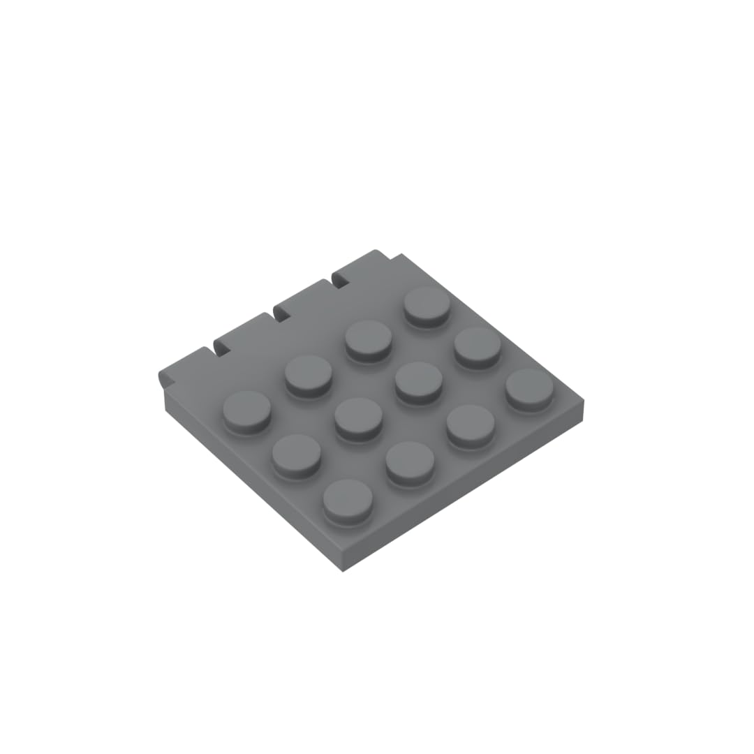 Gobricks Hinge Plate 4X4 roof Hinge Plate 10PCS Compatible with Lego 4213 GDS-90167 Classic Bulk MOC Color:Dark Bluish Gray 199