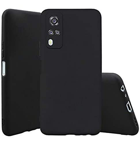 Image of Mobile Back Cover Case for Vivo Y51 (2020) (Silicone Case|CameraProtection|Black SC1510)