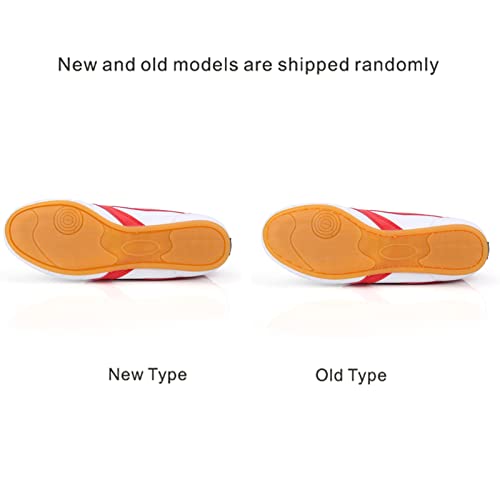 Kung Fu Shoes, PU Leather Unisex Sport Lightweight Shoe Taekwondo Boxing Taichi Shoes Sport Gym with Oxford Sole (384