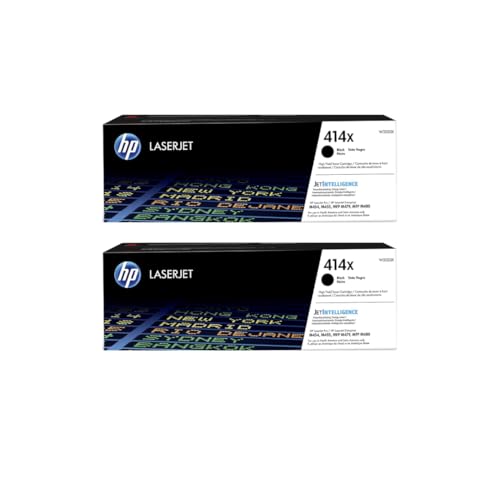 Image of HP 414X High-Yield Black Toner Cartridge 2-Pack | Works with Color LaserJet Enterprise M455dn, MFP M480f, Pro M454, MFP M479 Series | W2020XD1