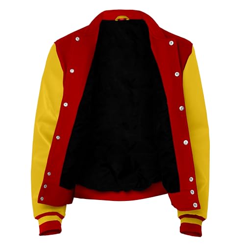 Image of Baseball Wool Letterman Varsity Faux Leather Sleeve For Men | Wool Varsity Bomber Jacket