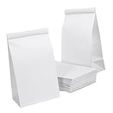 FONDOTIN 25 piezas Bolsas Desechables para Vómito Blancas Papel Laminado Alta Densidad para Mareo Viajes Coche Avión Portátiles y para Embarazadas y Pasajeros