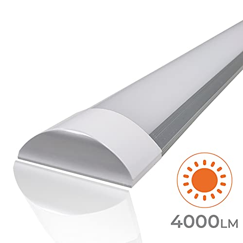 Verpakking met 2 geïntegreerde ledlampen, 120 cm, 40 W, neutraal wit (4500 K), 4000 lumen. - Afbeelding 4