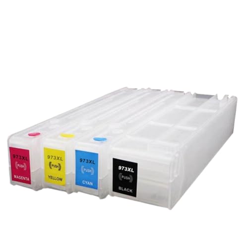Cartouche 973 rechargeable compatible avec PageWide Pro 477dw et 452dw haute capacité