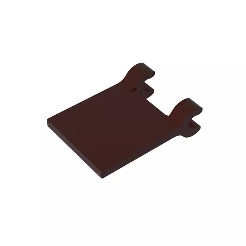 2335 Ornaments Flag 2x2 Square [Thin Clips] 50 Pieces GDS-1406 Compatible with Lego Building Blocks Color:Dark Brown