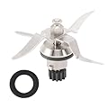 CINDTRGA Lama frullatore Compatibile con Monsieur Compatibile con Cuisine Plus Coltello Misto 12T Compatibile con Silvercrest SKMK1200A1/B2