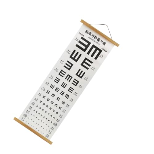 OKUMEYR Eye Chart Wall Eye Testing Chart Visual Examination Chart Visual Eye Exam Chart Vision Testing Chart Visual Testing Chart Wall Eye Test Chart PVC Wall-Mounted Child Test Table