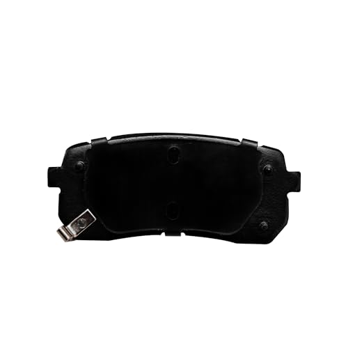 Image of Detroit Axle - Rear Ceramic Brake Pads w /Hardware Set Assembly Replacement for Hyundai Veracruz Kia Sedona