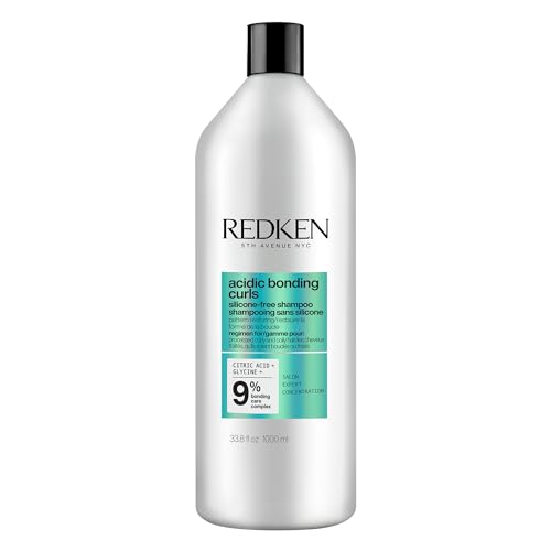 REDKEN Acidic Bonding Curls Silicone-Free Shampoo | For Curly Hair | Curl Control + Definition | With Citric Acid, Avocado Oil, Shea Butter | Sulfate-Free | Hydrating Shampoo | Repairs Damaged Curls