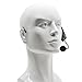 eBerry Hands-Free Wireless FM Condenser Microphone Headset Megaphone Radio Mic for Tour Guide, Salesman, Teacher, Host, Speaker, Conference and Karaoke (Black)