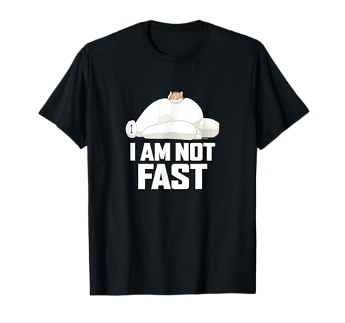 T-shirt Big Hero 6 I Am Not Fast en coton col rond pour fan de Disney