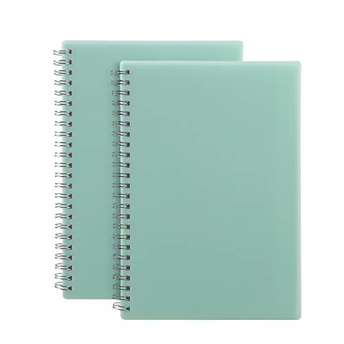 A5 Spiral Notebook, Wirebound Dot Grid Hardcover Spiral Notebook, 160 Pages Spiral Notebook for Office and School Supplies