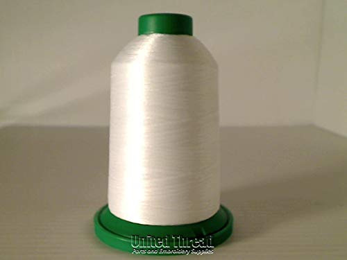 Isacord Embroidery Thread, White Thread 5000M Color 0015 #TOP3
